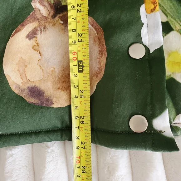 Floral Green Vest Wool And Cotton - Picture 5 of 9